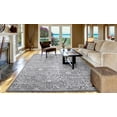 thumbnail image 4 of Concord Global Trading Concord Global Jefferson Collection Athens Area Rug Grey/Ivory 5'3"x7'3" 5' x 8' Dining Room, 4 of 4