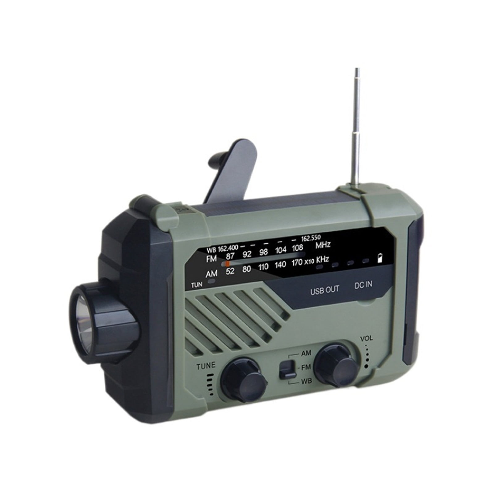 Portable Multi-Function Emergency Solar Radio, Hand Crank Outdoor Charger With Multi-Band Reception, Solar Powered For Disaster Preparedness And Survival Equipment ,Listen Anytime, Anywhere