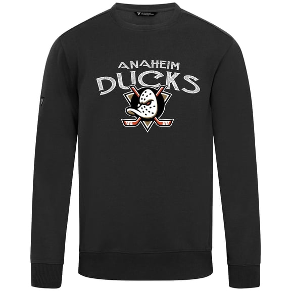 Men's Levelwear  Black Anaheim Ducks  Zane Mission Sweatshirt