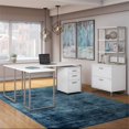 thumbnail image 2 of Bush Business Furniture Method by Kathy Ireland 4 Piece L Shape Set in White, 2 of 9