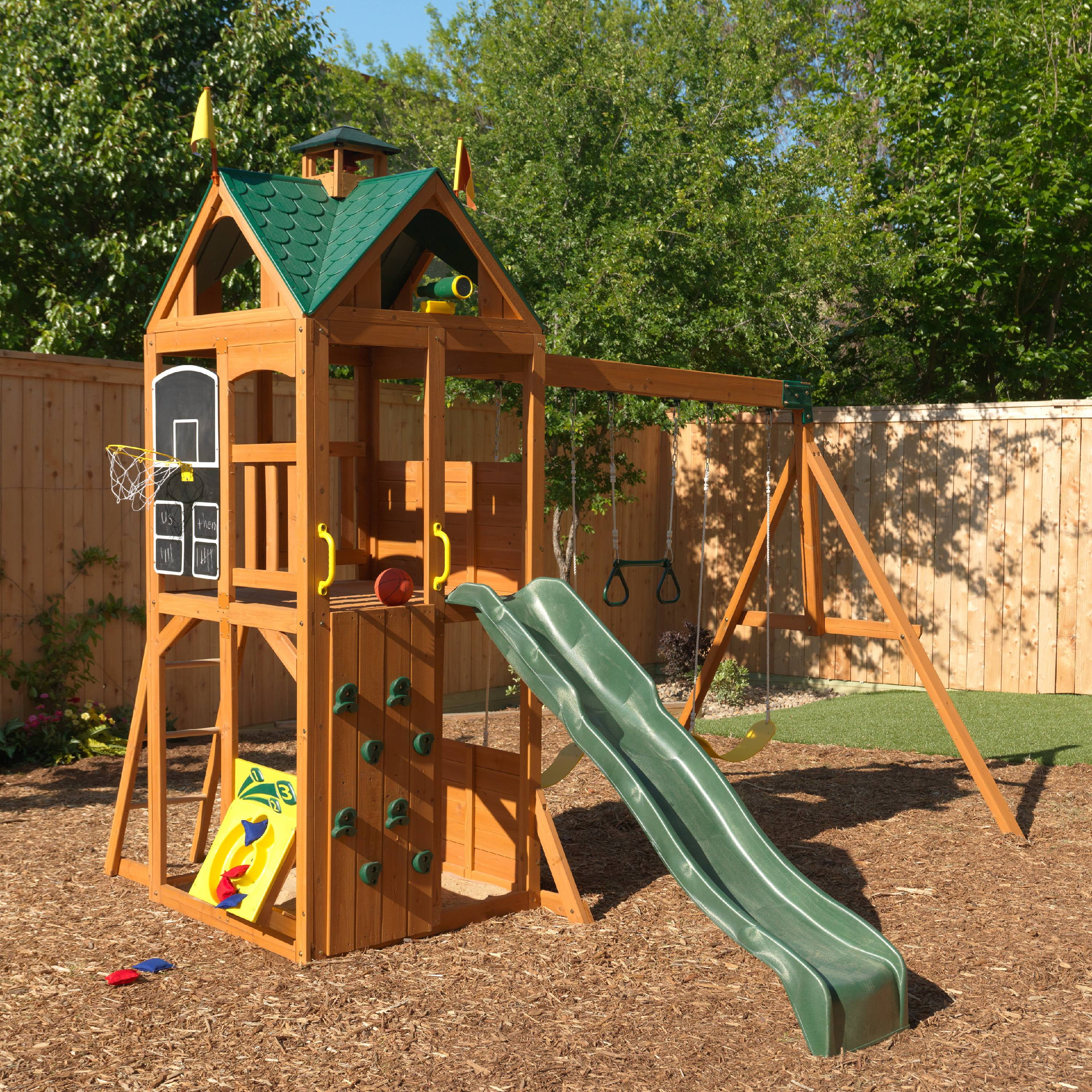 kidkraft cloud view wooden playset
