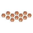 thumbnail image 1 of Ramiter Hexagon Acrylic Mirror DIY Wall Sticker 3D Stereo Home Decor With Adhesive, 1 of 5
