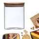 thumbnail image 3 of de con bambú Suministros de cocina Contenedor de almacenamiento de alimentos Lata sellada apilable para té Azúcar G , 10x12cm 10x12cm 750ml, 3 of 7