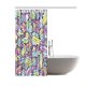 thumbnail image 2 of ABPHQTO Cortina de ducha de tela impermeable para baño con estampado floral 150x180 cm, 2 of 2
