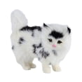 thumbnail image 1 of Figura de gato de simulación, accesorio para fotos, réplica decorativa de animal de casa, juguete de peluche de gato negro blanco, 1 of 9