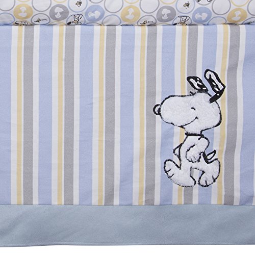 lambs & ivy my little snoopy 4 piece crib bedding set