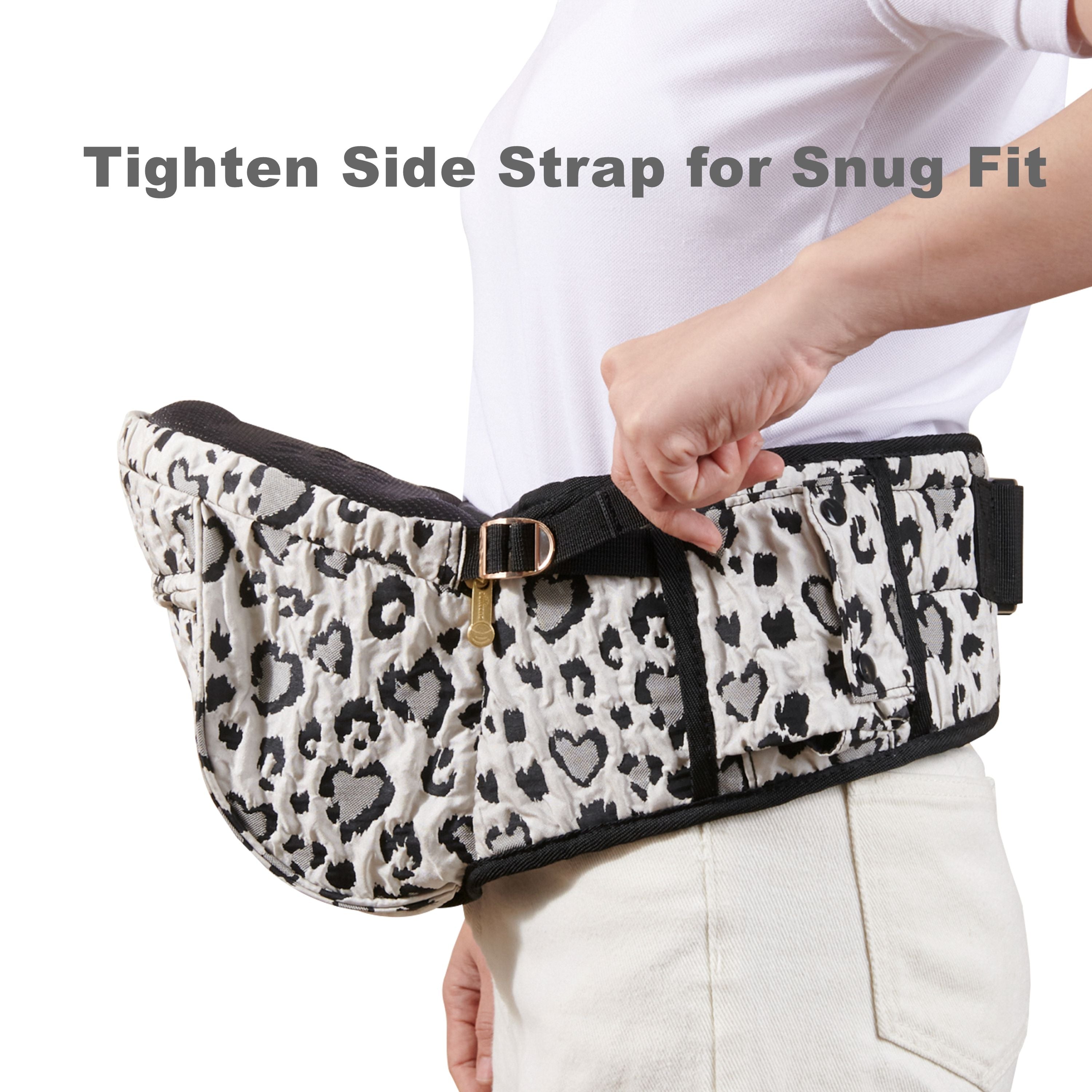 Sunveno Ergonomic Hip Baby Carrier with Seat, Adjustable Waistband & Storage Pockets, Newborn to Toddler up to 45 lbs