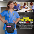 thumbnail image 4 of Joey Nurse Fanny Pack Multi Compartment Waist Organizer Tool Bag for Students, Practitioners & Medical Professionals (Black), 4 of 5