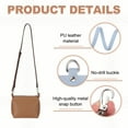 thumbnail image 3 of Uxcell Purse Straps Replacement, Adjustable Leather Strap Crossbody Handbag Shoulder Strap Conversion Kit for Mini Pouch, Tote Bag, Handcrafted Bag Accessories, Lavender, 3 of 6