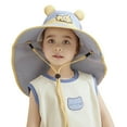thumbnail image 6 of WUXIAN Baby Sun Hats Upf50+ Sun Protection Bucket Hat Toddler Summer Beach Play Hats With Neck Flap Bucket Hats,Blue,One Size, 6 of 6