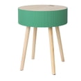 thumbnail image 1 of Mesa auxiliar con almacenaje verde Homecreations, 1 of 4