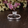 thumbnail image 3 of Princess Cut Moissanite Engagement Ring Solid Silver Infinity Ring Antique Moissanite Wedding Ring Anniversary Gift Ring for beloved, 3 of 4