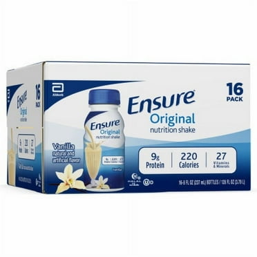 2X-Ensure Original Vanilla Ready-to-Drink Nutrition Shakes - 8 fl oz - 16 bottles