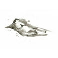 thumbnail image 2 of Harper, Ethan 32x24 White Modern Wood Framed Museum Art Print Titled - Ink Figure Study III, 2 of 4