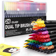 thumbnail image 4 of Colouring 48 Colours Dual Brush Felt Tip Art Markers Drawing, Painting, Calligraphy, Colouring Books, 4 of 7