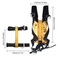 thumbnail image 5 of Hebilla de acero inoxidable ajustable Aluminio Salto de buceo profundo Set de placa posterior de neopreno conjuntos de espinilla conjuntos de backplane de snorkels Gadgets Gold Eigraketly OD002497-02B, 5 of 5