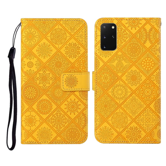 For Samsung Galaxy S20  Ethnic Style Embossed Pattern Horizontal Flip Leather Case with Holder & &