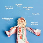 Barebells Protein Bars Wild Cherry – 24 Bars (2 x 12) – 20g Protein, Only 1g Sugar – White Chocolate Coated Protein Snack, Perfect for On-the-Go, Post-Workout or Breakfast.