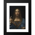 thumbnail image 2 of Leonardo da Vinci 18x24 Black Modern Framed Museum Art Print Titled - Savior of the World (About 1500), 2 of 5