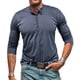 thumbnail image 1 of pstuiky camisas de manga larga para hombre, Cárdigan informal de color liso con botones para hombre, manga larga y cuello redondo camisetas de hombre l, 1 of 8