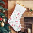 thumbnail image 5 of Coolnut 17.7 Inch Christmas Stockings, 2 PCS Beautiful Flowers Pattern Presonalized Large Stocking Sock for Family Holiday Xmas Party Decorations, 5 of 7