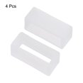 thumbnail image 3 of Uxcell Watch Band Strap Loops Silicone Watch Holder Keeper for 18mm Width Watch Band, Transparent 4 Pack, 3 of 5