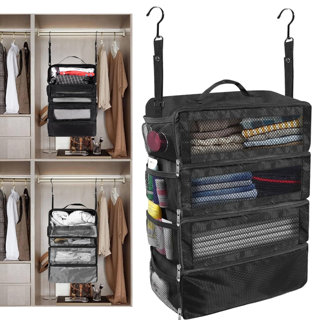 Spacious Travel Clothing Organizers Bag Convenient Foldable Garment Bag Sturdy Waterproof Materials Organizers