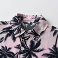 thumbnail image 5 of Boys Graphic Tees Child Toddler Boys Short Sleeve Hawaiian Style Summer Casual Gentleman Tops Beach Holiday Floral Shirts Graphic Tees Pink 4 Years-5 Years, 5 of 7