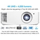 thumbnail image 2 of Optoma UHD38x Bright, True 4K UHD Gaming Projector | 4000 Lumens | 4.2ms Response Time at 1080p with Enhanced Gaming Mode | Lowest Input Lag on 4K Projector | 240Hz Refresh Rate | HDR10 & HLG, 2 of 5