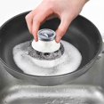 thumbnail image 5 of 5Pcs Stainless Steel Scrubber with Handle,Heavy Duty Dish Scrubber Cleaning Brush for Pots, Pans, 5 of 5