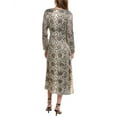 thumbnail image 2 of Elie Tahari womens  Twist Front Silk-Blend Midi Dress, 2, Brown, 2 of 2