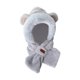 thumbnail image 5 of Conjunto de gorro y bufanda de invierno, cómodo, resistente al viento, gorro con protección para las orejas, gorro de felpa Gris, 5 of 9
