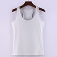 thumbnail image 5 of Hueook Womens Vest Women's Summer Wide I-shaped Slim Base Inner Versatile Slim Round Neck White M, 5 of 8