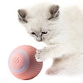 thumbnail image 2 of Bo interactiva automática de juguetes para gatos, 2 modos, silicona ABS de regalo para ejercicio de mascotas Verde Yuyangstore Bola rodante automática, 2 of 8