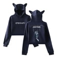 thumbnail image 4 of Anyma Tour 2024 Hoodie Womens Girls Cat Ear Sweatshirts Hip Hop Short Hooded Pullover Crop Top, 4 of 6