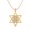 Yellow Plated Silver, variant on 0.36 Cts Moonstone Open Star Valentines Day Gifts Pendant Necklace Dainty Charm 925 Sterling Silver