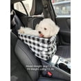 thumbnail image 4 of Car Seat For Small Pets With Arm Rest In The Middle And Safety & Height Boost For Travel, Suitable For Suvs & Trucks, Portable Pet Carrier With Thicke, 4 of 5