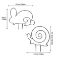 thumbnail image 1 of Enrejado de jardín de hierro con forma de Animal, soporte para plantas, enrejado de jardín de Metal para exteriores, accesorios para plantas trepadoras, 1 of 8