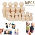thumbnail image 1 of DIY Wood Human Color Painting Making for Parents and Children Early Education, 1 of 9