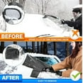 thumbnail image 3 of PATLOLLAV Windshield Cover for All Seasons, Car Shade Front Windshield | Windshield Snow Cover, Reversible Windshield Protector for Sun Snow, Fits Any Car, 3 of 8