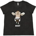 thumbnail image 3 of Inktastic Moo Cute Brown Holstein Cow Women's Plus Size T-Shirt, 3 of 5