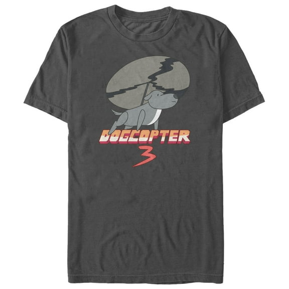 Men's Steven Universe Dogcopter  Graphic Tee Charcoal X Large