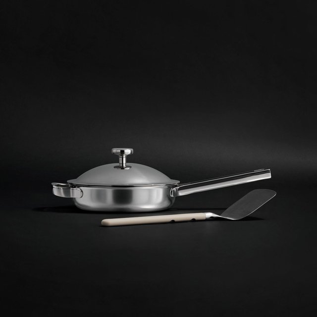 Our Place Poêle Always Pan® Pro An en Titane Mini 8,5 Pouces Non Toxique Poêle Haute Performance Chrome