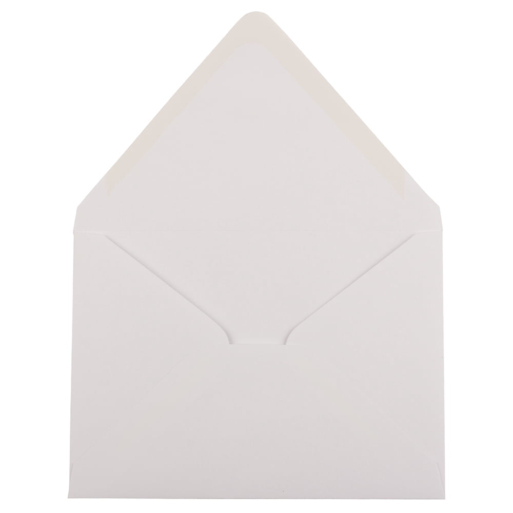 JAM Paper A7 Invitation Envelopes with Euro Flap, 5 1/4 x 7 1/4, White, 250/Pack