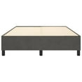 thumbnail image 3 of vidaXL Bed Frame Dark Grey 152x203 cm Queen Velvet, 3 of 5