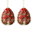 thumbnail image 2 of Aufmer Easter Egg 2D Acrylic Pendant, Flat Plastic Holiday Decoration Tag, Spring Ornament for Tree Wall Hanging Display, 2 of 5