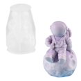 thumbnail image 1 of Molde de silicona de astronauta 3D para velas hechas a mano, moldes de silicona para manualidades, suministros para hacer regalos, molde de silicona para jabón, 1 of 5