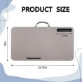 thumbnail image 2 of Lap Desk, Portable Laptop Desk Fits Up to 16“ Laptops, with Tablet Slot, Built-in Cushion, Great for Home & Office,Lap Desk for Laptop,Lap Desk with Cushion (Gray, Large), 2 of 12