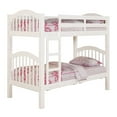 thumbnail image 6 of ACME Heartland Twin Twin Wooden Bunk Bed in White, 6 of 9