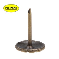 Uxcell 11mm Head Round Thumb Push Pins Bronze Tone Upholstery Nails Tacks 20 Pack